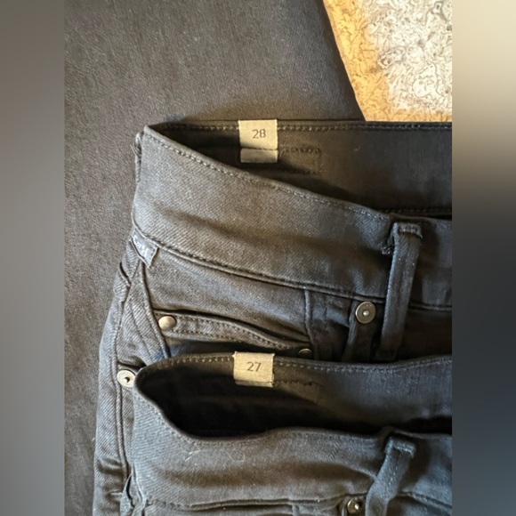 Citizens of Humanity Mid Rise Rocket Skinny Jeans in Plush Black (27, 28) NWOT - Picture 6 of 9